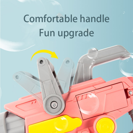 Pistol pentru baloane de sapun cu Rezervor pentru solutie, Milioane de baloane, Roz [4]