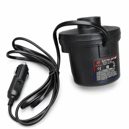 Saltele pentru plaja - Pompa Electrica Auto pentru Saltele si Colace Gonflabile, Alimentare la Bricheta 12V, Putere 60W, Portabila, Negru