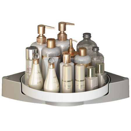 Casă și Îngrijire - Raft pentru depozitare dus, Rotativ 360°, Organizator baie sau bucatarie, Permite scurgerea apei