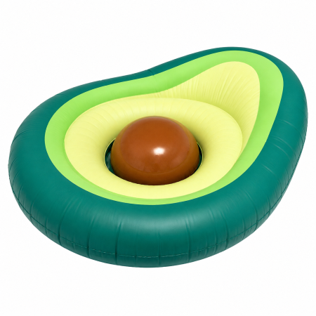 Saltea Gonflabila Avocado cu Minge Detasabila, pentru Piscina si Plaja, 150 x 120 x 21 cm, Verde [9]