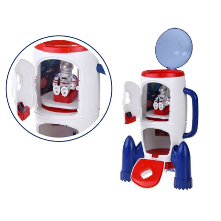 Set Cosmic de Explorare 5 in 1 cu Efecte Luminoase si Sonore, Racheta, Rover si Naveta Spatiala, 3 Astronauti [6]