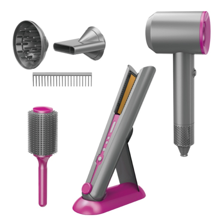 Jucării Interactive - Set Interactiv cu Uscator de Par 3 in 1, Placa si Accesorii, Joynix