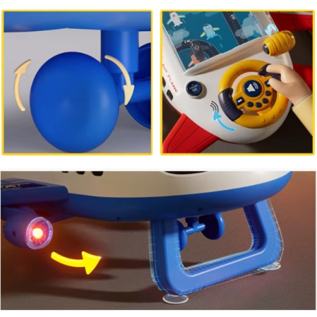 Volanul Magic – Simulator Interactiv de Zbor cu Avion, Pista si Obstacole, 2 Viteze, Joynix [2]