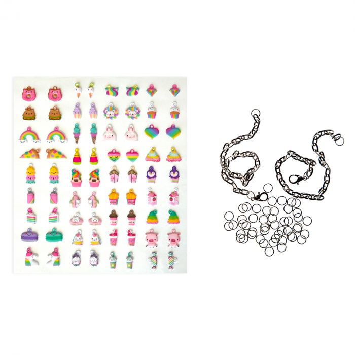 Brățări cu Charmuri Pufoase – Rainbow [2]