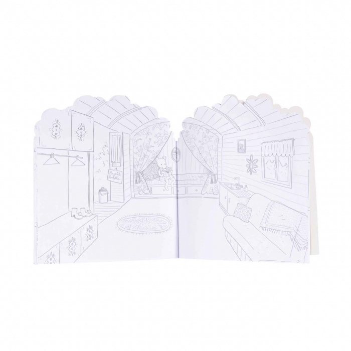 Carte de colorat cu stickere Marea familie, Moulin Roty [2]