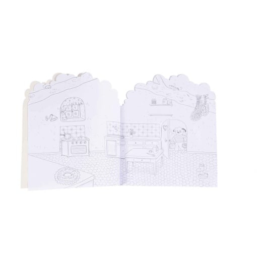 Carte de colorat cu stickere Marea familie, Moulin Roty [4]