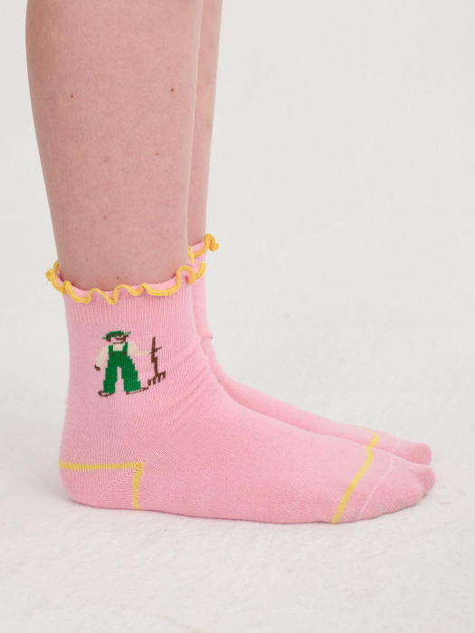 Farm Adventure ruffled short socks [3]
