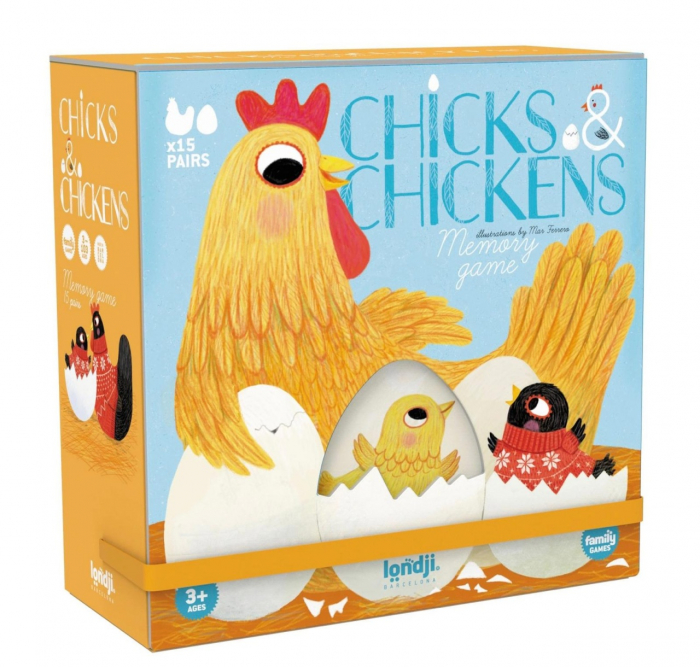 Joc de memorie Gaini cu pui, Londji [1]