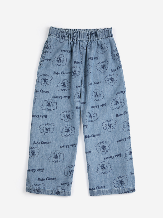 Pickles The Dog all over light denim pants [2]