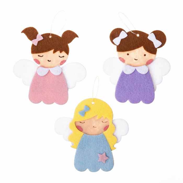 Set de confecționat ornamente îngerași din fetru – 3 bucăți [2]