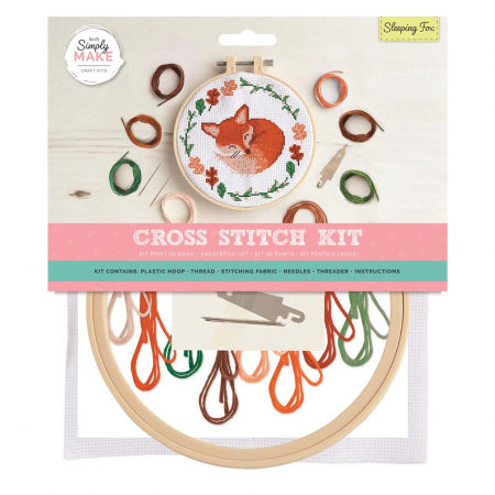 Arts & Crafts - Big Cross Stitch Kit - Sleeping Fox