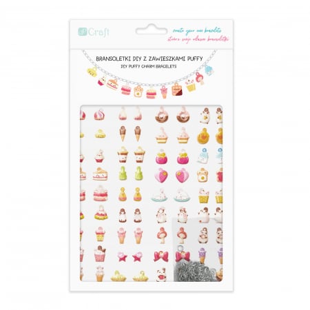 6 YEAR OLDS - Bratari cu charmuri pufoase -SWEETIES