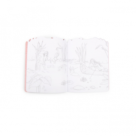 Carte de colorat cu abtibilduri Les Rosalies, Moulin Roty [1]