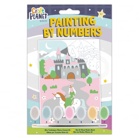 GIFTS FOR 7 & OLDER - Craft Planet Mini Paint By Numbers Fairytale Castle