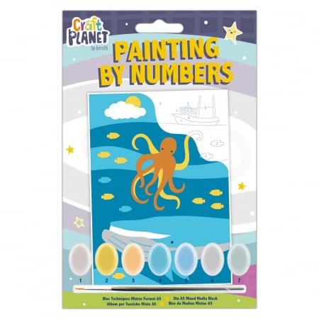 GIFTS FOR 7 & OLDER - Craft Planet Mini Painting By Numbers Underwater