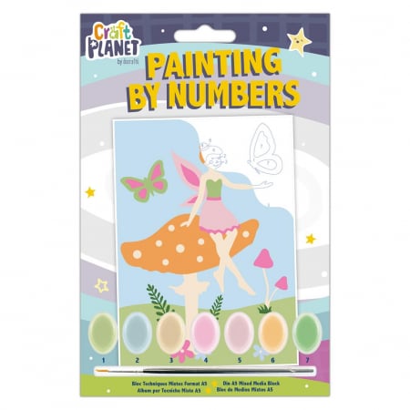 GIFTS FOR 7 & OLDER - Craft Planet Mini Painting By Numbers - Fairy