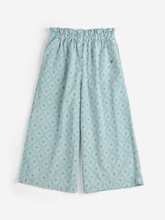 Kids' Fashion - Daisy Mosaic all over woven culotte pants