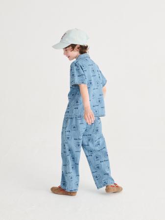 Bobo Choses - Pickles The Dog all over light denim pants