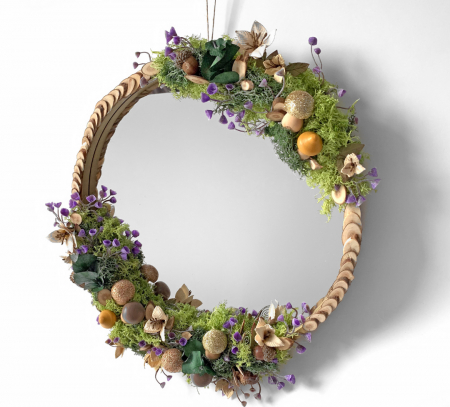 Wooden Deco Mushrooms , 8 PCS, RED, YELLOW, BROWN [2]