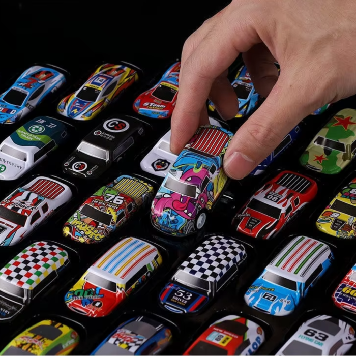 Set de 50 mașini metalice  – modele unice din aliaj, joc de colecție pentru copii, ambalaj cadou premium [9]