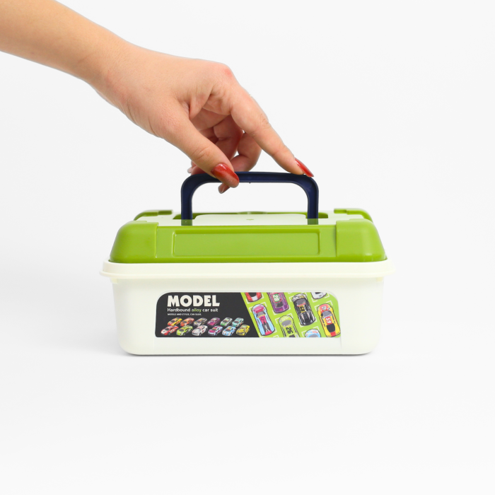 Cutie cu capac cu 15 masinute din aliaj [2]