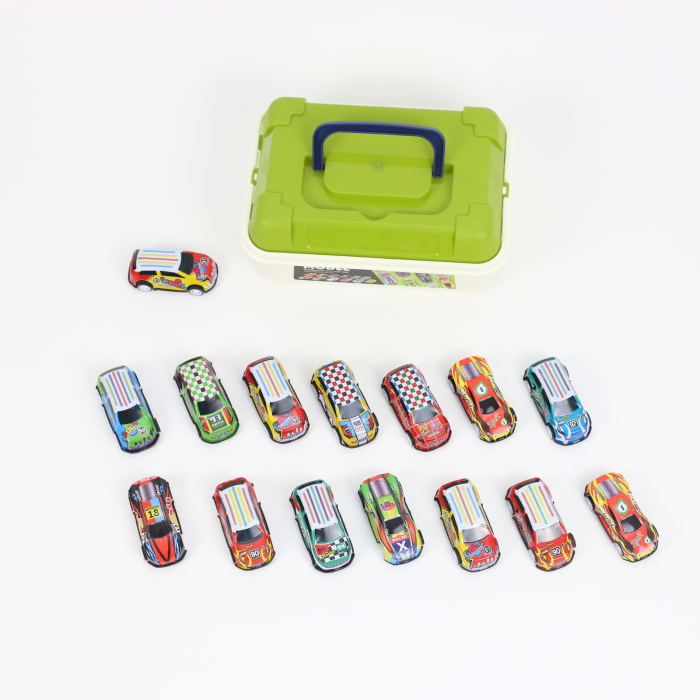 Cutie cu capac cu 15 masinute din aliaj [4]