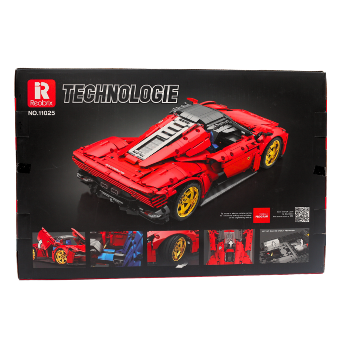 Joc de asamblare din piese interconectabile, masina sport rosie [2]