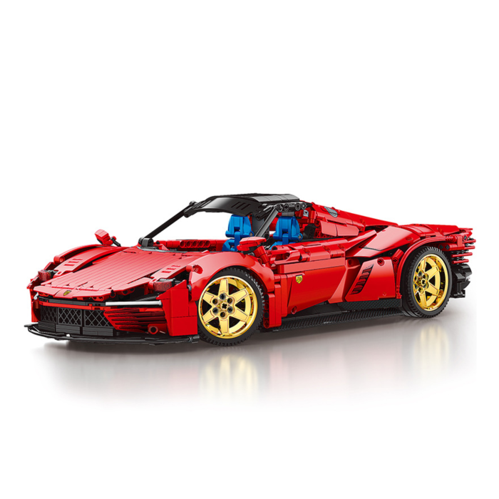 Joc de asamblare din piese interconectabile, masina sport rosie [5]