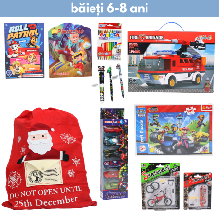 Saci de jucării  băieți - Sac de jucării 2 băieți 6-8 ani