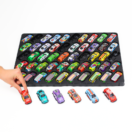 Set de 50 mașini metalice  – modele unice din aliaj, joc de colecție pentru copii, ambalaj cadou premium [6]