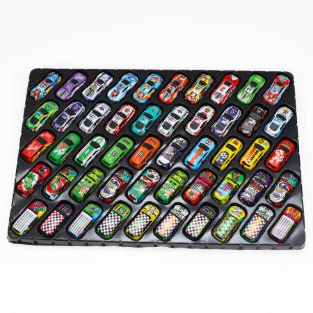 Set de 50 mașini metalice  – modele unice din aliaj, joc de colecție pentru copii, ambalaj cadou premium [2]