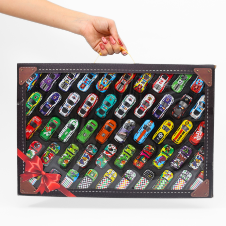 Produse - Set de 50 mașini metalice  – modele unice din aliaj, joc de colecție pentru copii, ambalaj cadou premium