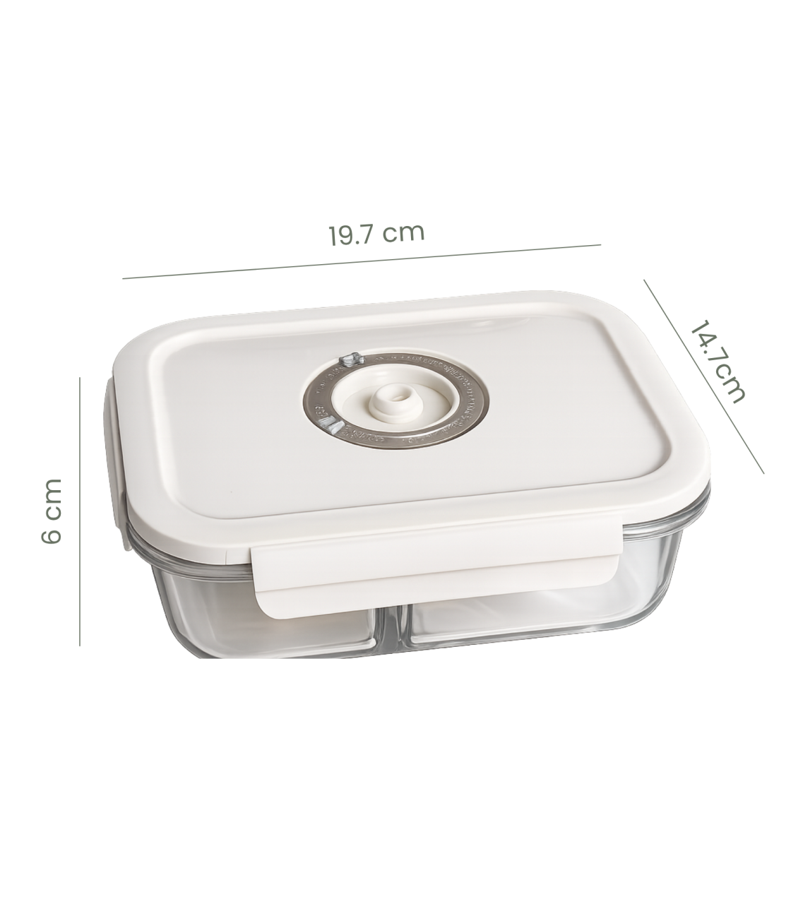 Caserola de vidare compartimentata 1020 ml Kali Home [8]