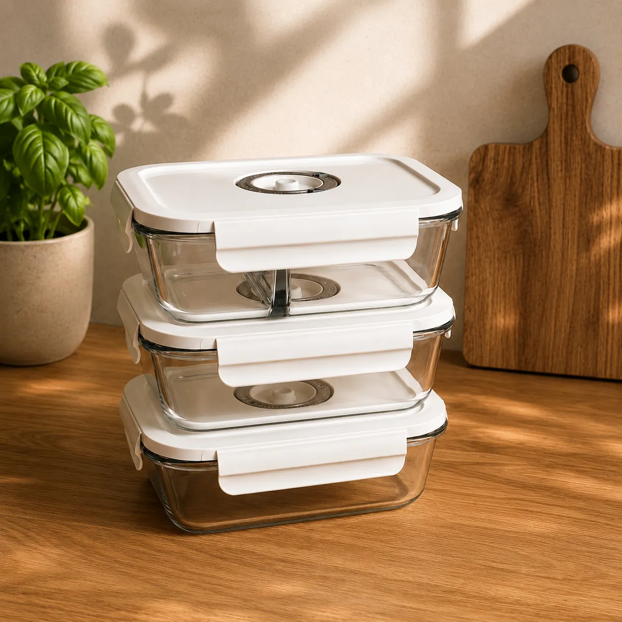 Set Meal Prep Kali Home cu 3 caserole de vidare [2]