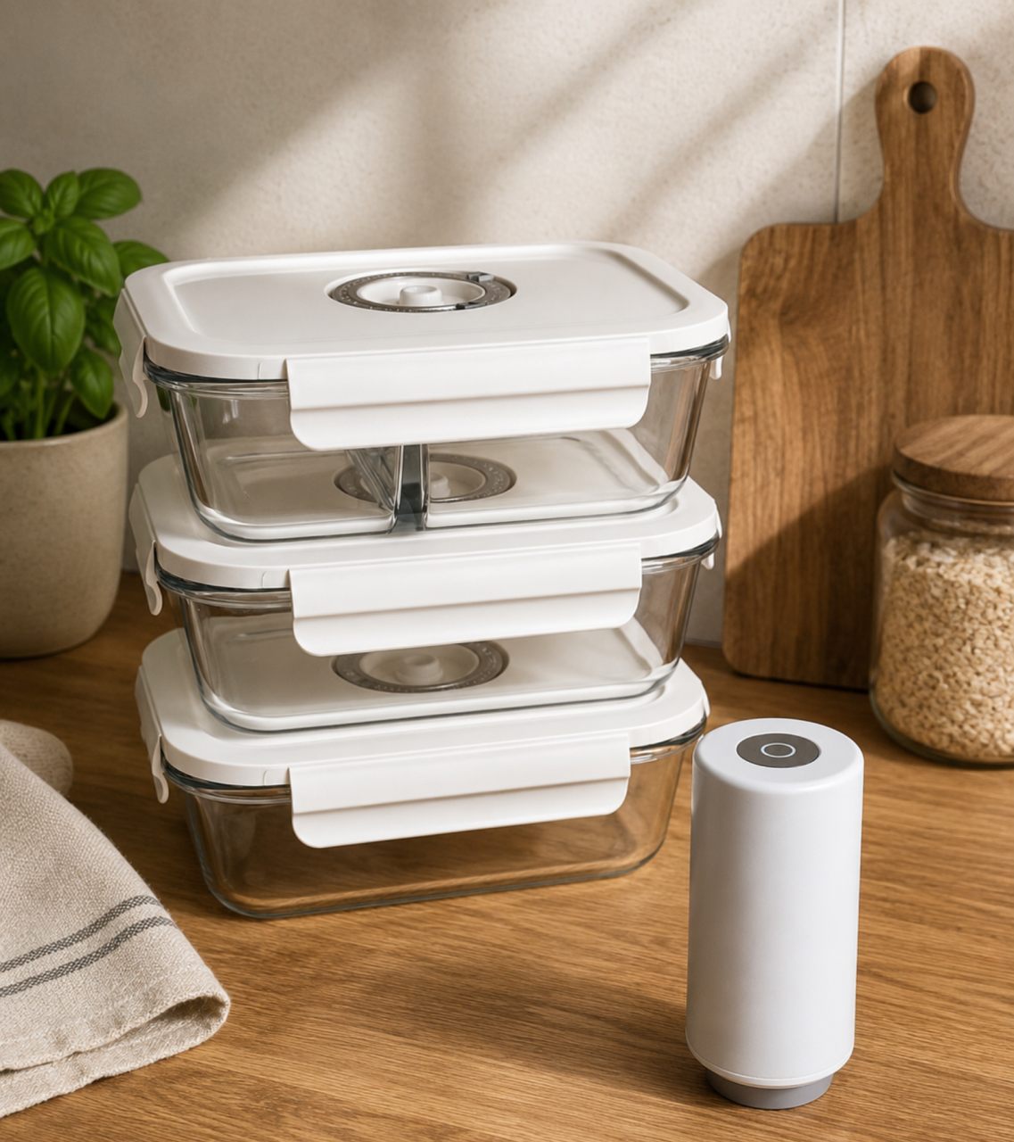 Set Meal Prep Kali Home cu 3 caserole de vidare [2]