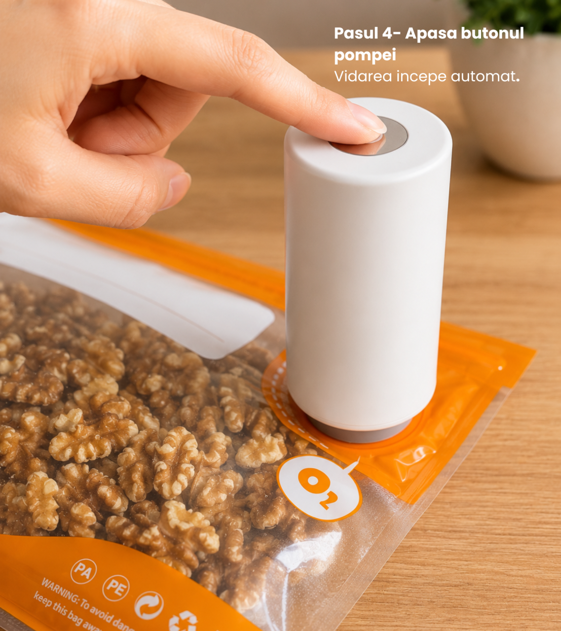 Set Starter Pungi Kali Home - Pungi de vidare reutilizabile cu pompa [6]