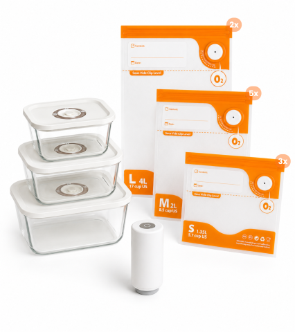 Seturi caserole si pungi de vidare - Set Complet Kali Home - Caserole si pungi de vidare