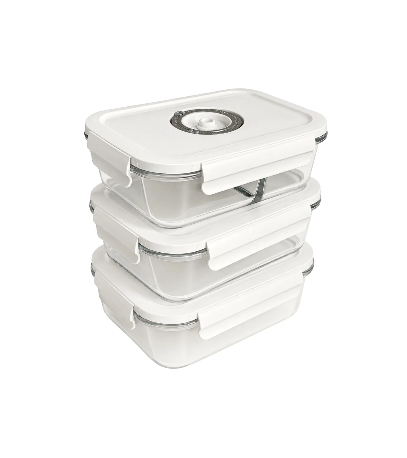 Seturi caserole si pungi de vidare - Set Meal Prep Kali Home cu 3 caserole de vidare