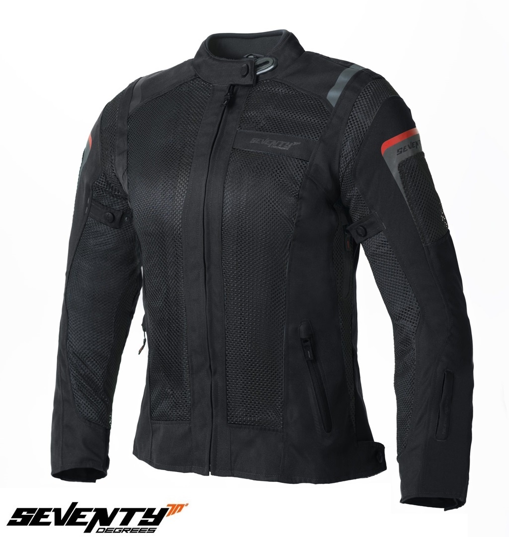 ECHIPAMENTE - Geacă moto femei Seventy Degrees vară SD-JT58 negru