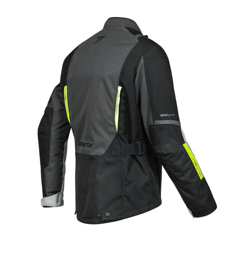 Geacă moto bărbați Touring/Adventure Seventy Degrees iarnă SD-JT83 Negru-Gri-Galben Fluor [5]