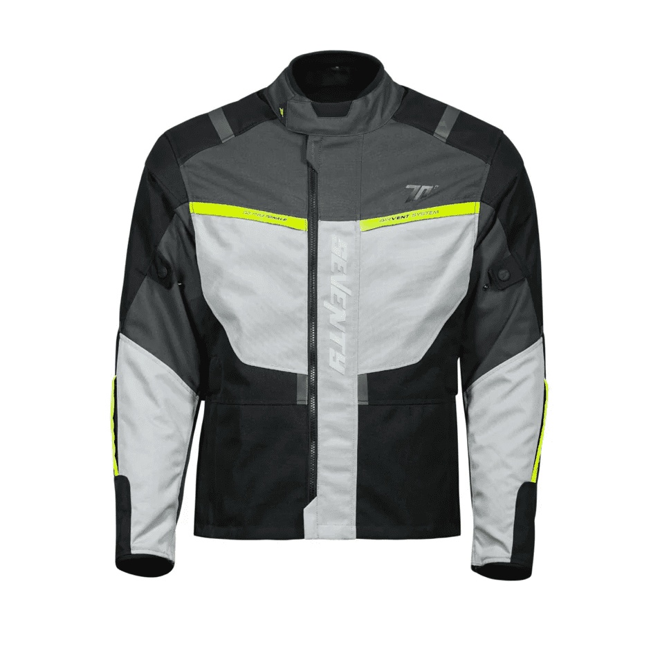 Geacă moto bărbați Touring/Adventure Seventy Degrees iarnă SD-JT83 Negru-Gri-Galben Fluor [4]