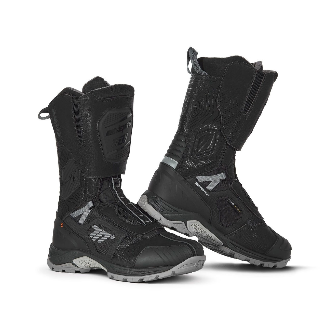 ECHIPAMENTE - Cizme moto Adventure (Touring) Unisex Seventy Degrees SD-BA6 Stelvio negru/gri