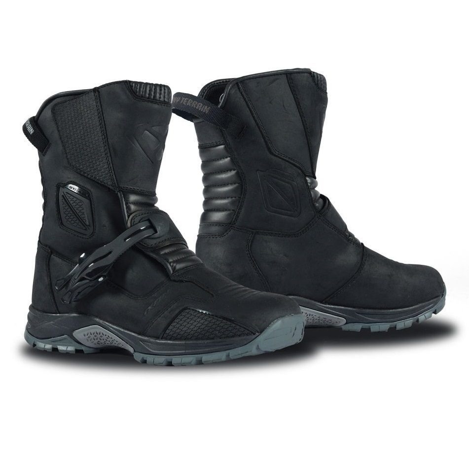 ECHIPAMENTE - Cizme moto Ixon Klay WP MS, bărbați, touring/adventure, all-season - negru impermeabile