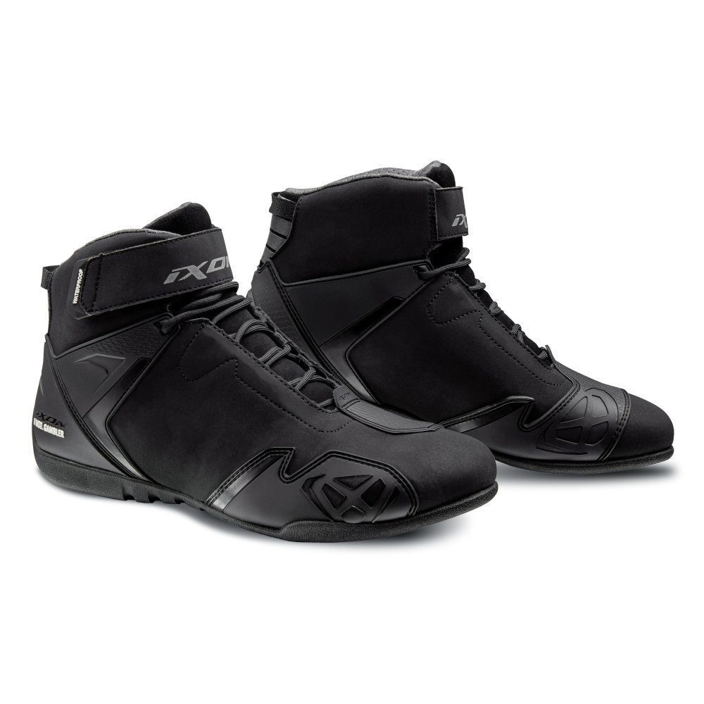 ECHIPAMENTE - Ghete moto Ixon Gambler WP MS, bărbați, roadster, all-season - negru impermeabile