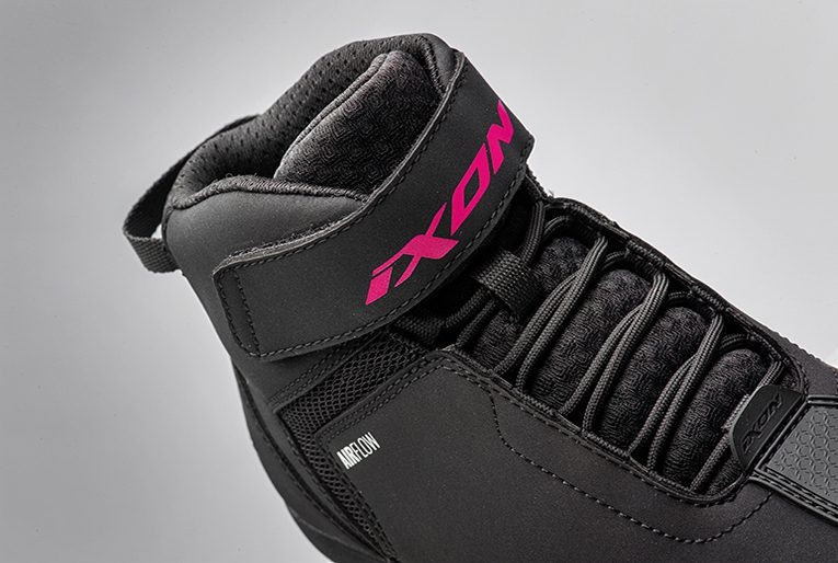 Ghete moto Ixon Gambler LS, femei, roadster, all-season - negru/fuchsia (roz) [2]