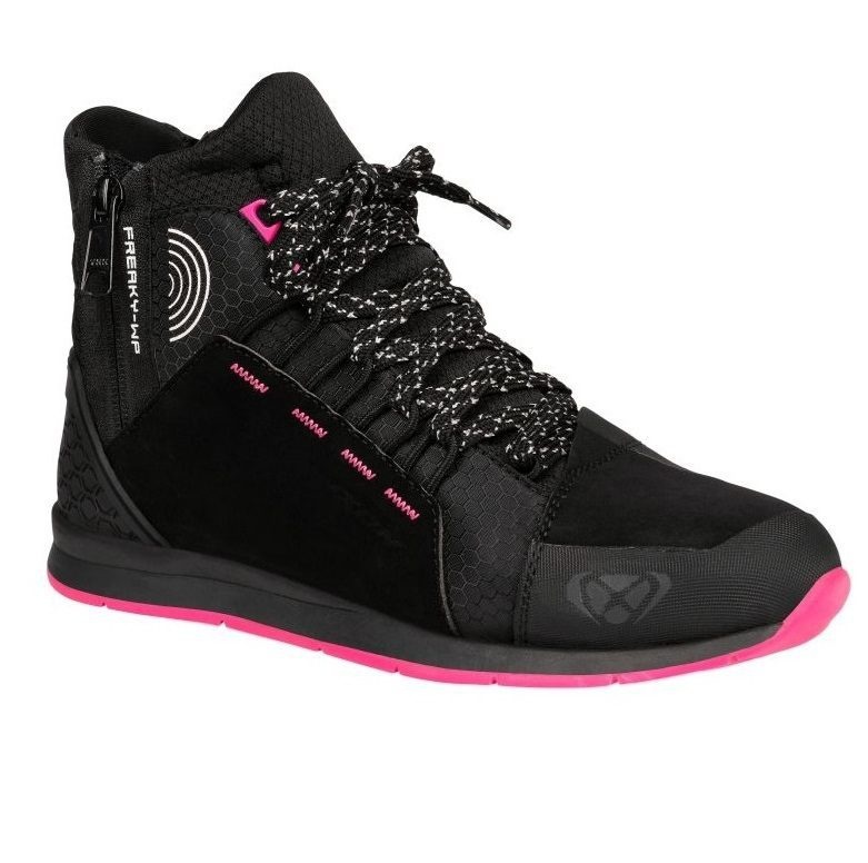 Ghete moto Ixon Freaky WP LS, femei, urban, all-season - negru/fuchsia (roz) impermeabile [2]