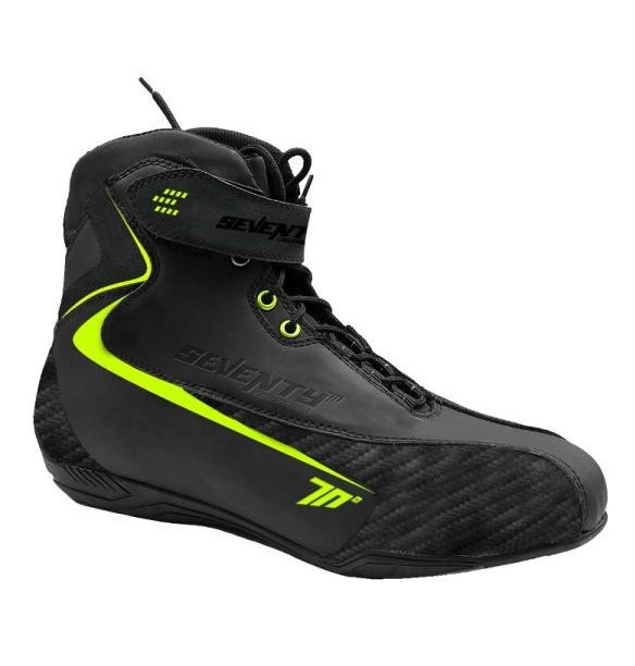 Ghete moto Urban Unisex Seventy Degrees SD-BC6 negru/galben fluor [2]