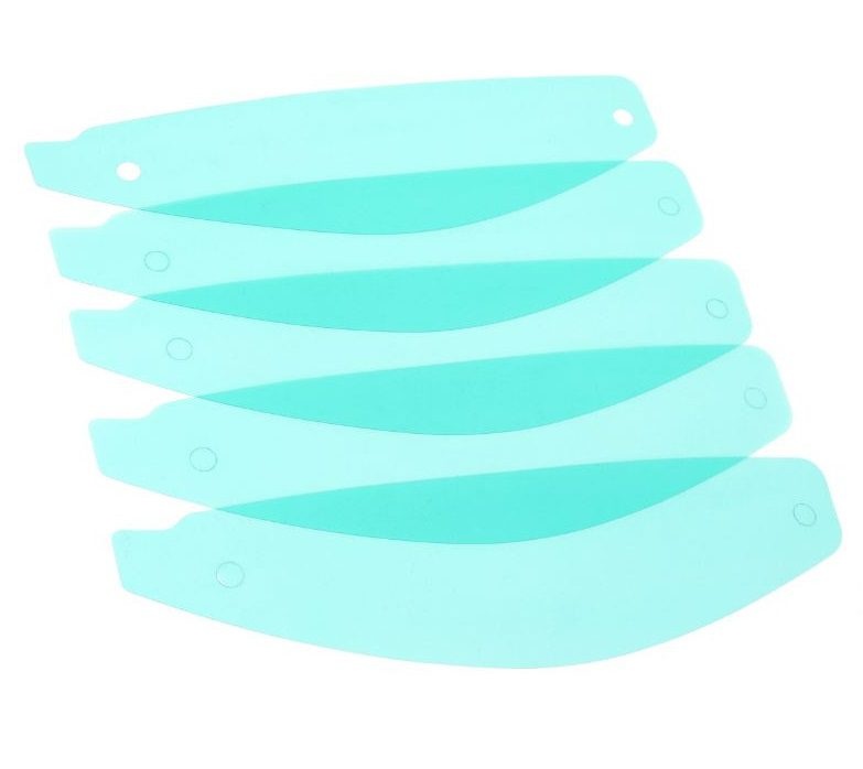 Kit 5 tear-off pentru vizieră cască integrală KRE Snake Carbon - KRE SV - KRE+ (kit 5 folii transparente vizieră - MT Helmets) [2]