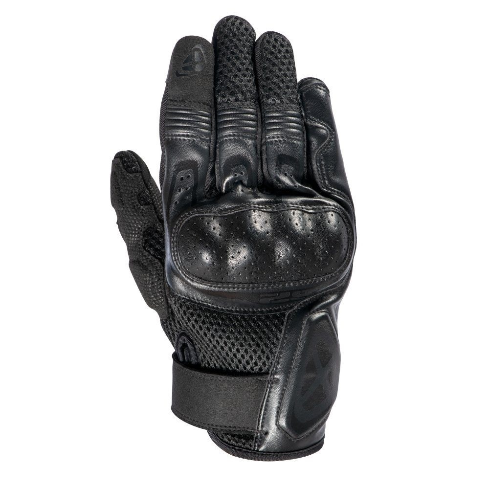 ECHIPAMENTE - Mănuși moto Ixon RS2 MS, bărbați, textil/piele, roadster, vară - negru; degete tactile