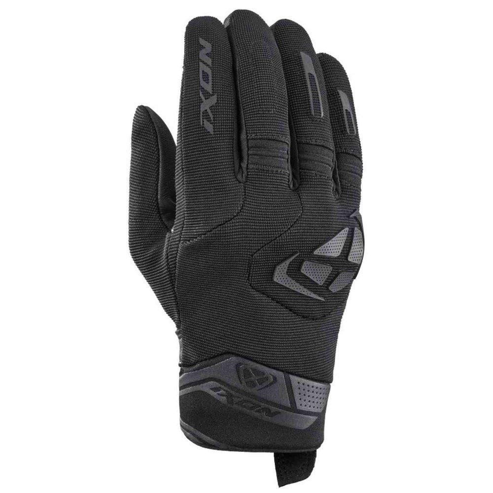 ECHIPAMENTE - Mănuși moto Ixon MIG 2 MS, bărbați, textil/piele, roadster, vară - negru; degete tactile